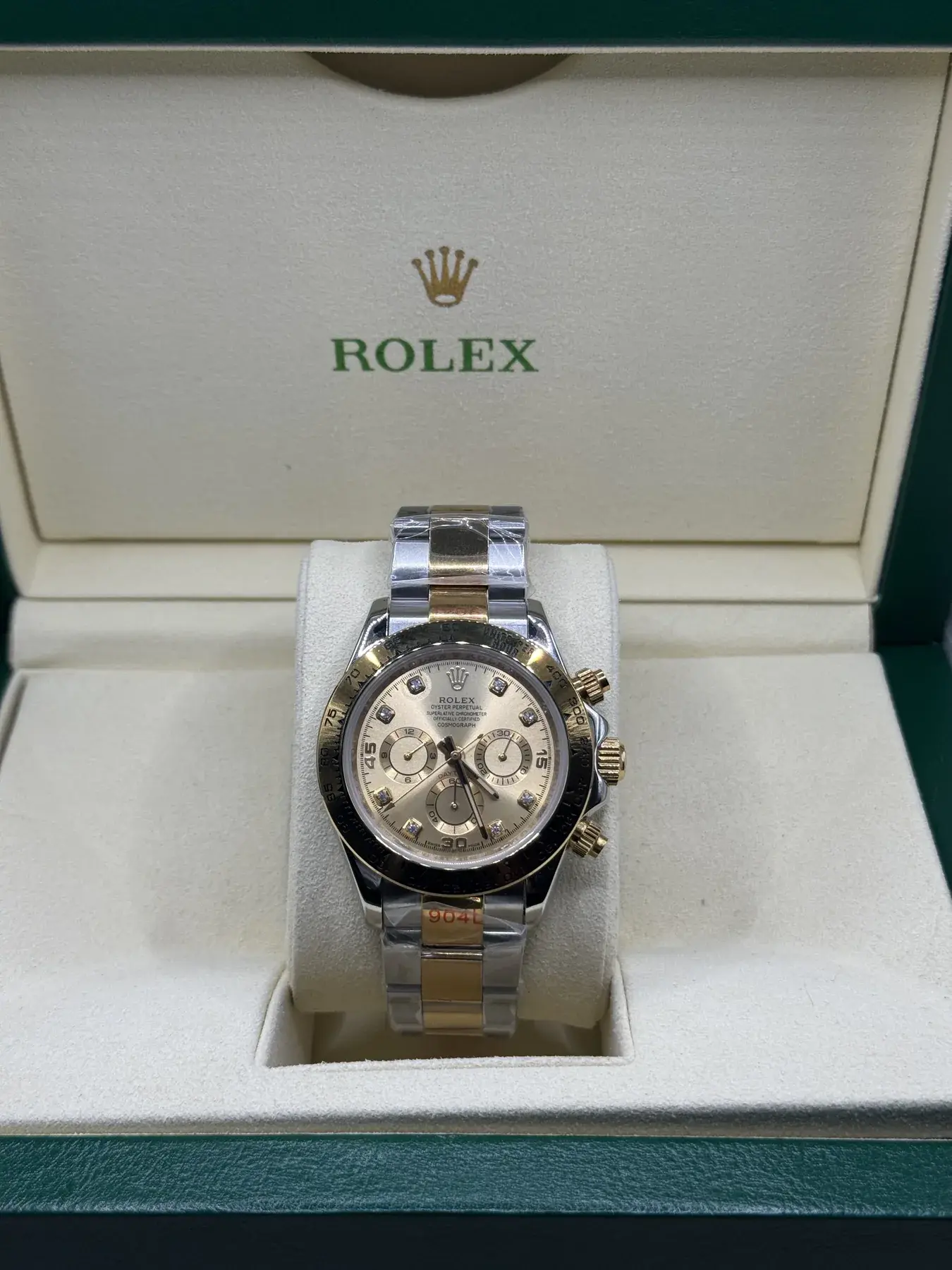 Rolex Cosmograph Daytona · Bicolor, champagne diamant