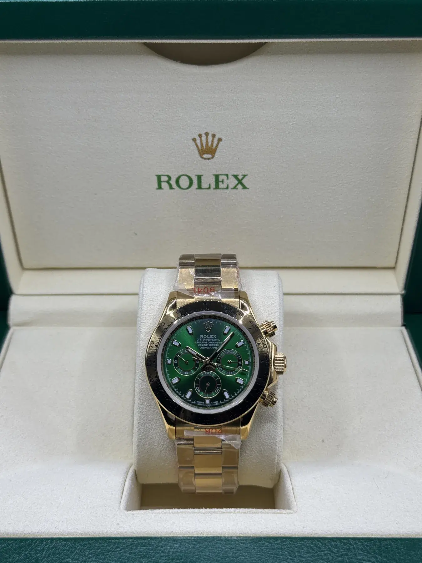 Rolex Cosmograph Daytona · Geelgoud, groen