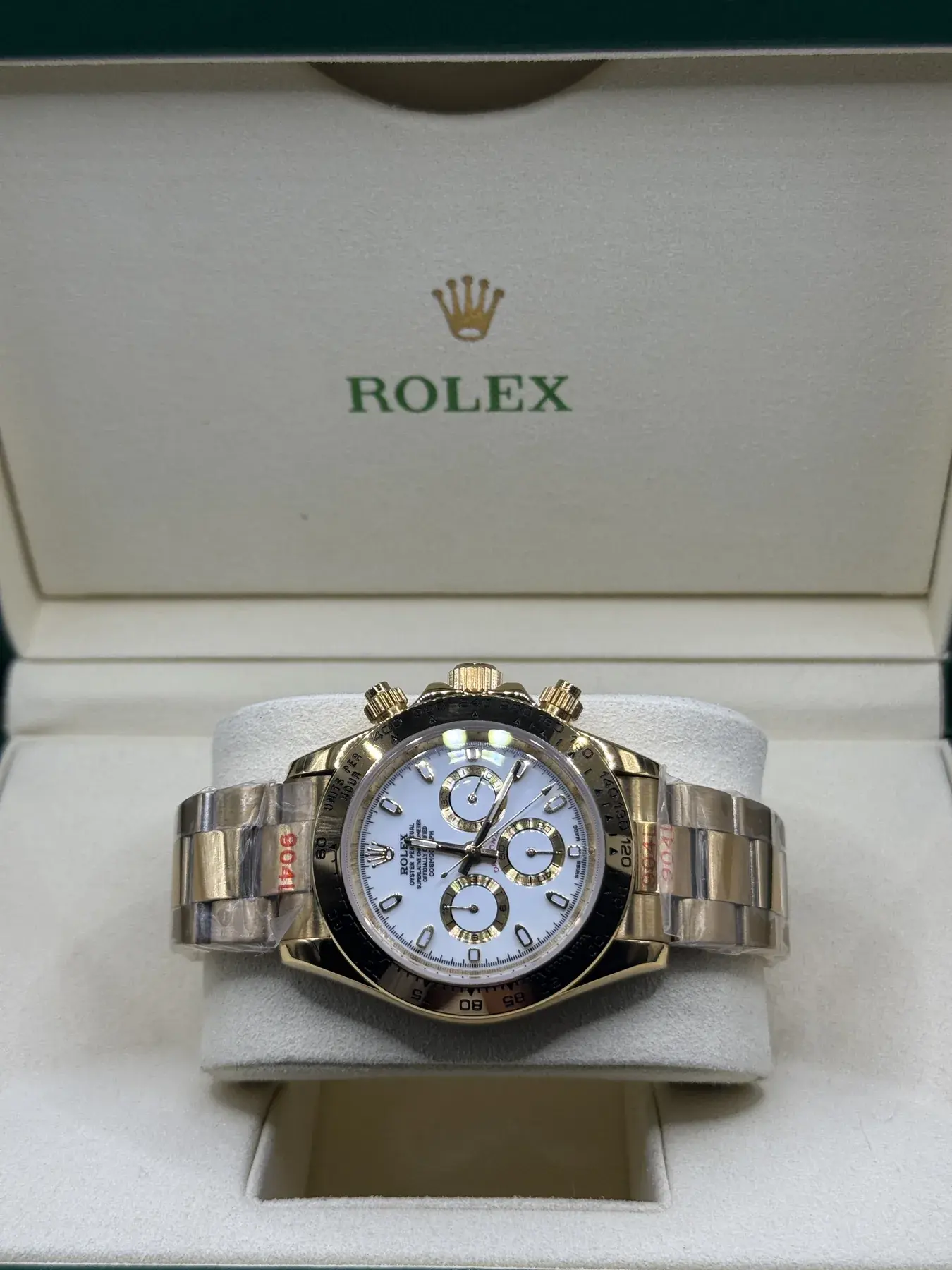 Rolex Cosmograph Daytona · Geelgoud, wit