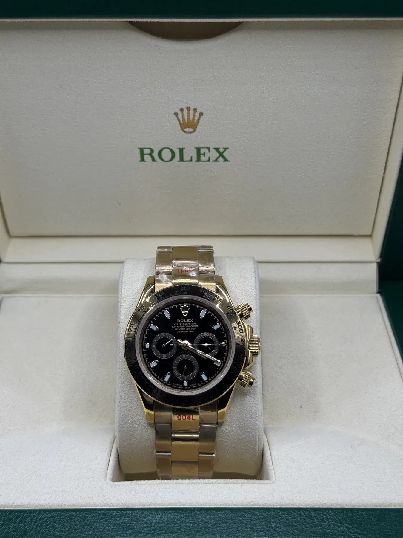 Rolex Cosmograph Daytona · Geelgoud, zwart