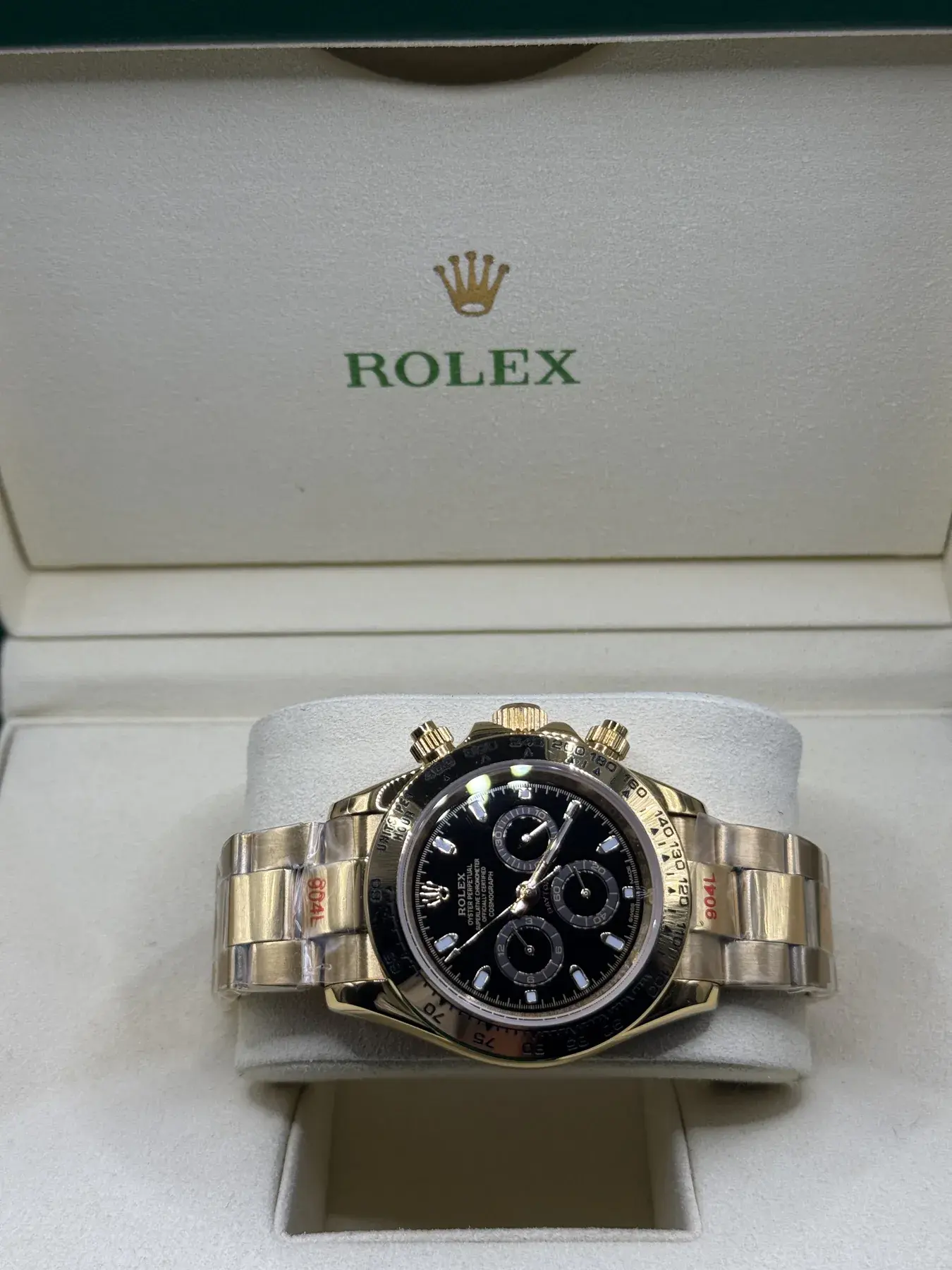 Rolex Cosmograph Daytona · Geelgoud, zwart