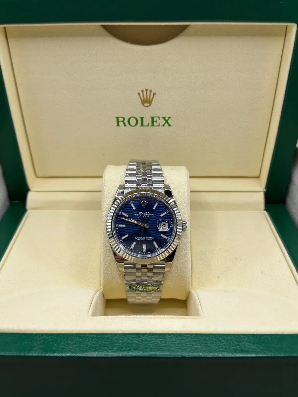 Rolex Datejust 41 · Blauw motief