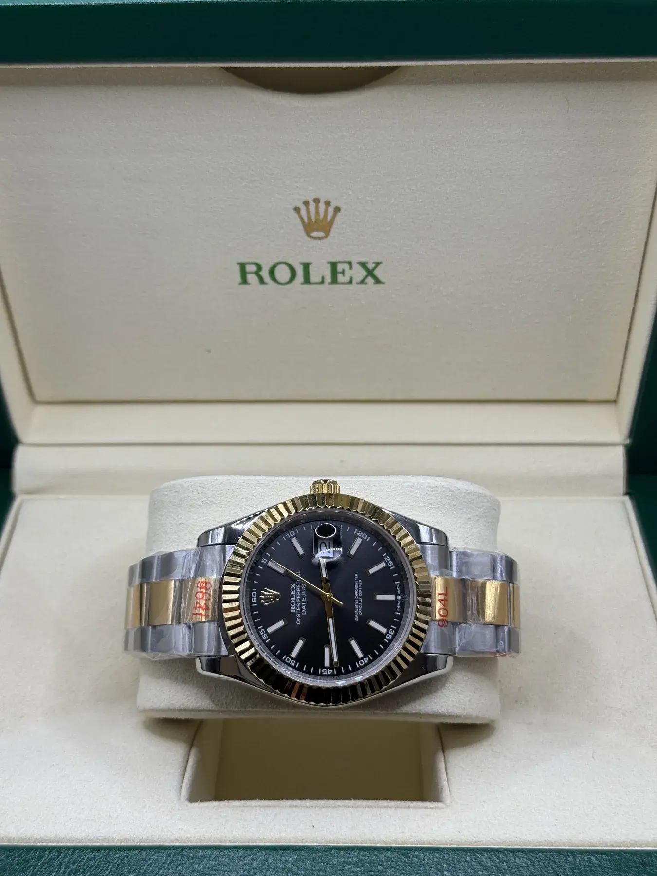 Rolex Datejust 41 · Bicolor geelgoud, zwart
