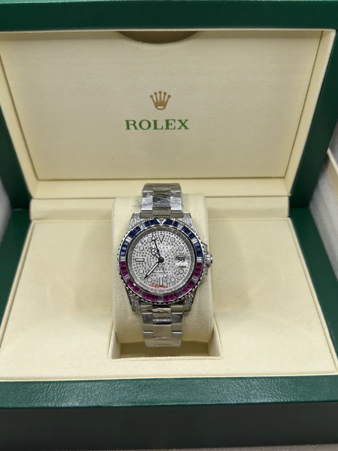 Rolex GMT-Master II · Iced pavé