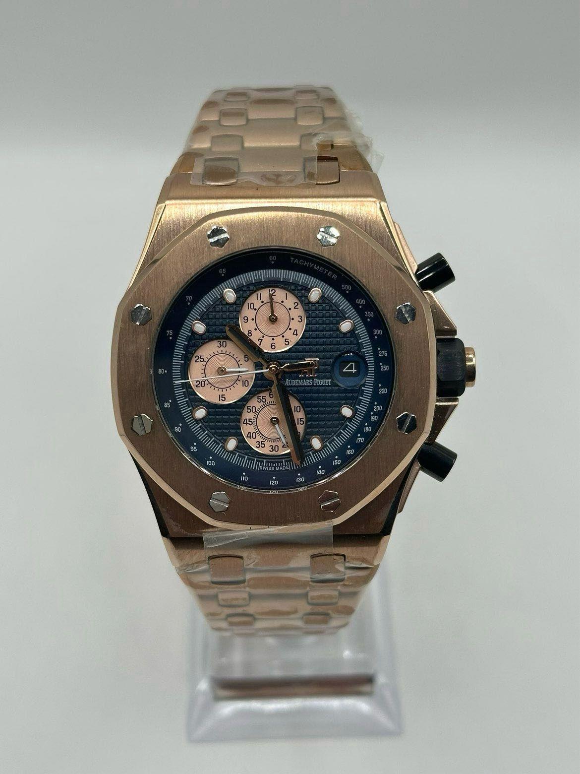Audemars Piguet Royal Oak Offshore Chronograph · Roségoud, blauw