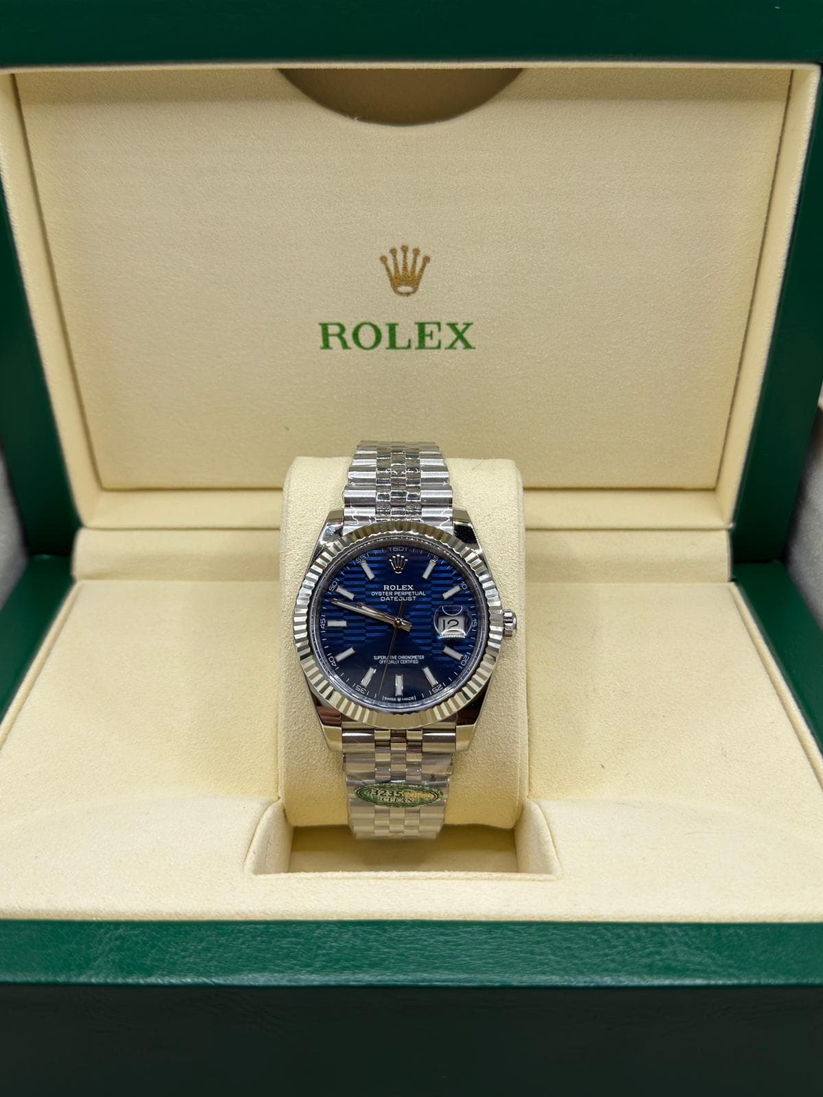 Datejust 41 · Blauw motief