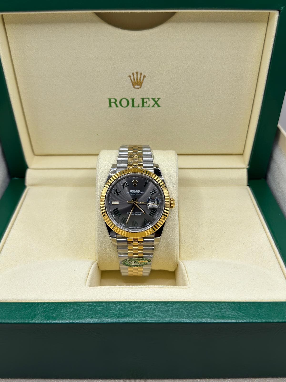 Datejust 41 "Wimbledon" · Bicolor geelgoud
