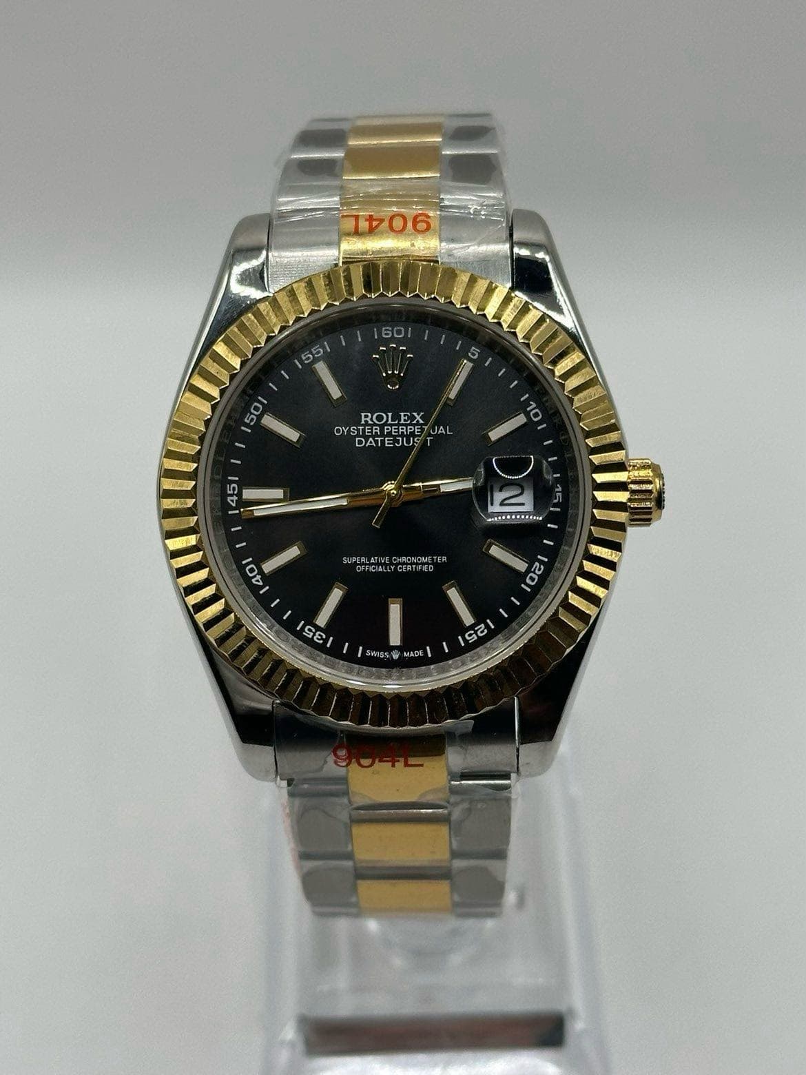 Datejust 41 · Bicolor geelgoud, zwart